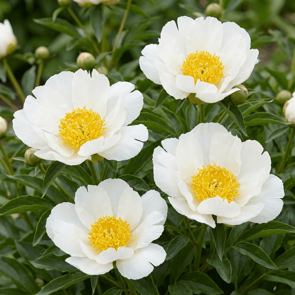 Peony White Wings