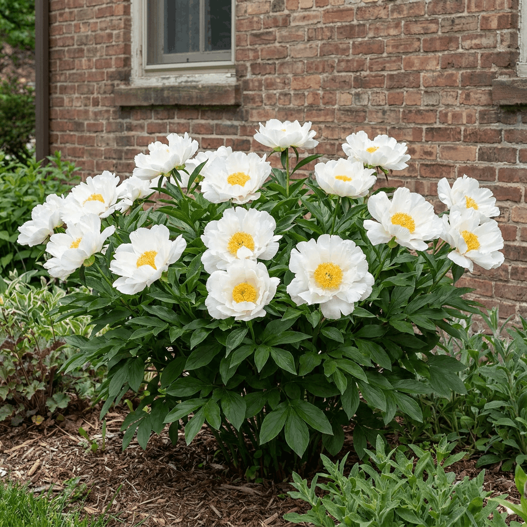 Peony White Wings