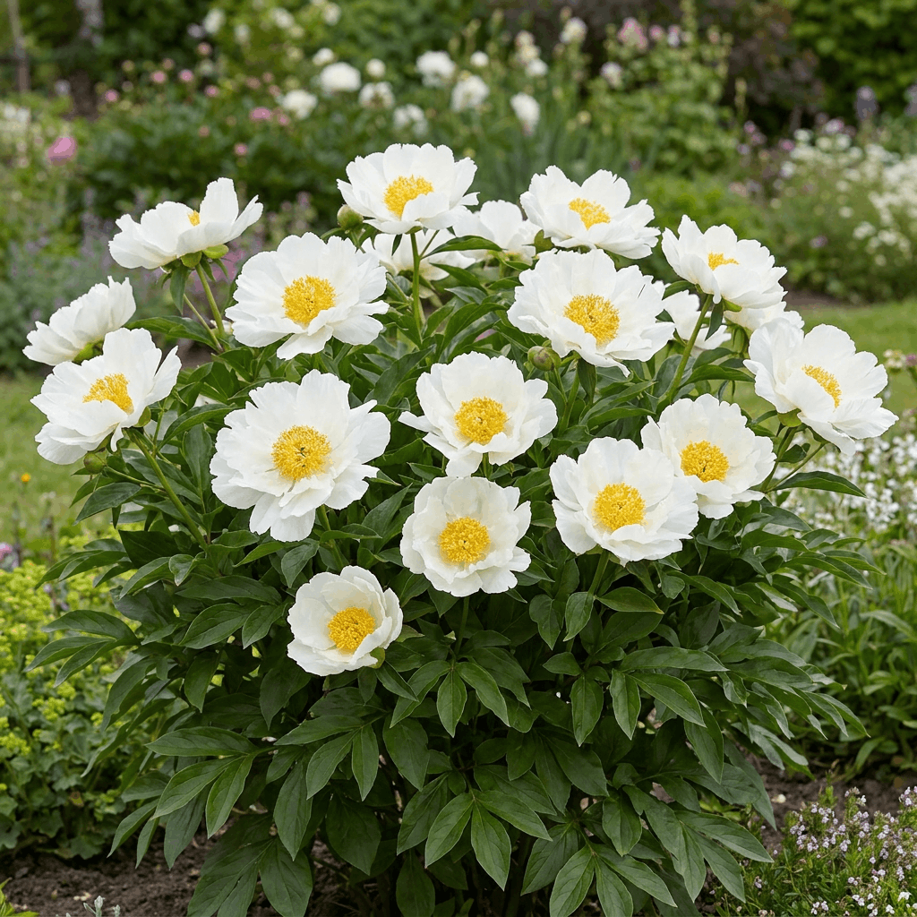 Peony Krinkled White