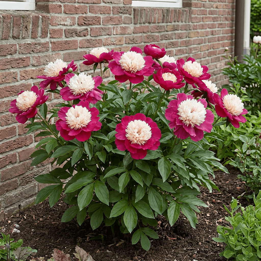 Peony White Cap